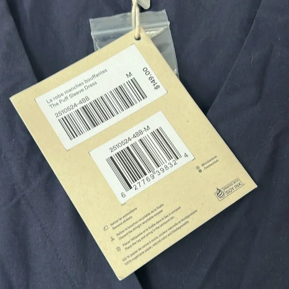 FRANK AND OAK The Puff Sleeve Dress size medium - Picture 9 of 10